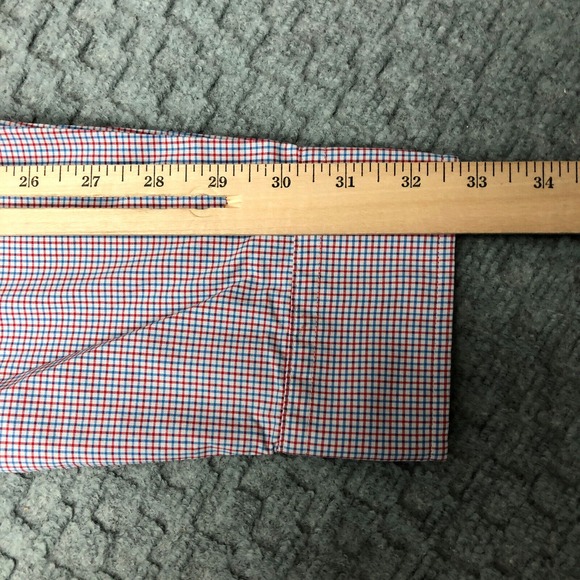 Vineyard Vines Shirt Mens XXL Blue Red White Check Button Up Whale Shirt Preppy - Picture 10 of 11